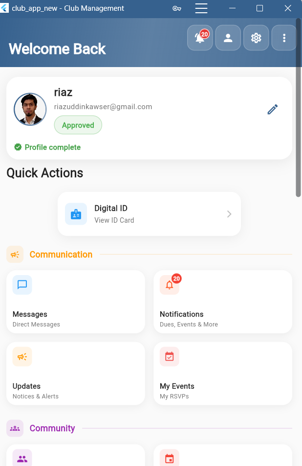 Member Self-Service Portal